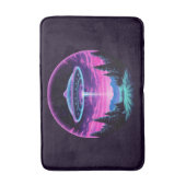 Tapis De Bain Alien vaisseau spatial rétro futuriste (Devant (Vertical))