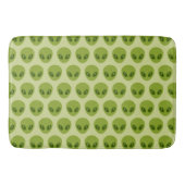 Tapis De Bain Alien vert mignon en tête de Motif (Devant)