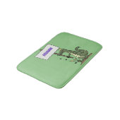 Tapis De Bain Aligator de crocodile drôle avec dessin animé (Angle)