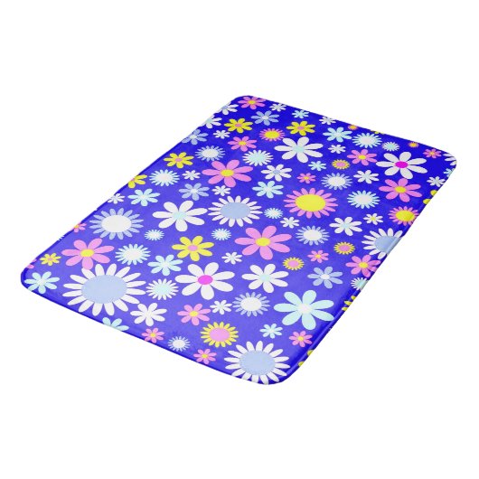 Tapis De Bain Alimentation bleue (Angle)