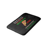 Tapis De Bain All I Want For Christmas Pizza (Angle)