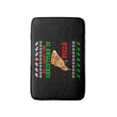 Tapis De Bain All I Want For Christmas Pizza (Devant (Vertical))