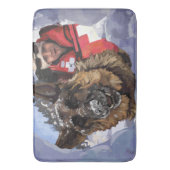 Tapis De Bain Allemand Shepard Recherche et Secourt dans la neig (devant Vertical)