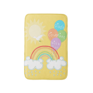 Tapis De Bain Alliance de Dieu arc-en-ciel Soleil Dove Olive B