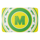Tapis De Bain Alligator vert Crocodile Gator initial (Devant)