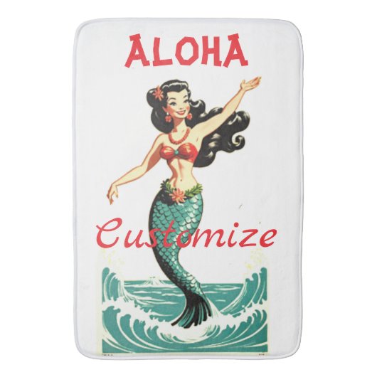 Tapis De Bain Aloha Mermaid Thunder_Thunder_Cove (devant Vertical)