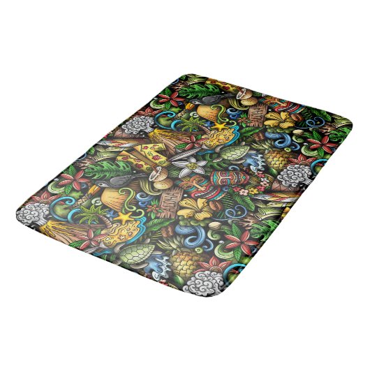 Tapis De Bain ALOHA Tropical (Angle)