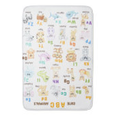 Tapis De Bain Alphabet Animal ABC Mets animaux (devant Vertical)