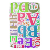 Tapis De Bain alphabet coloré (devant Vertical)