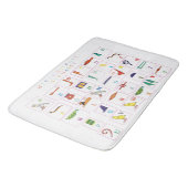 Tapis De Bain Alphabet Hiéroglyphique (Angle)