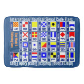 Tapis De Bain Alphabet nautique de drapeaux (Devant)