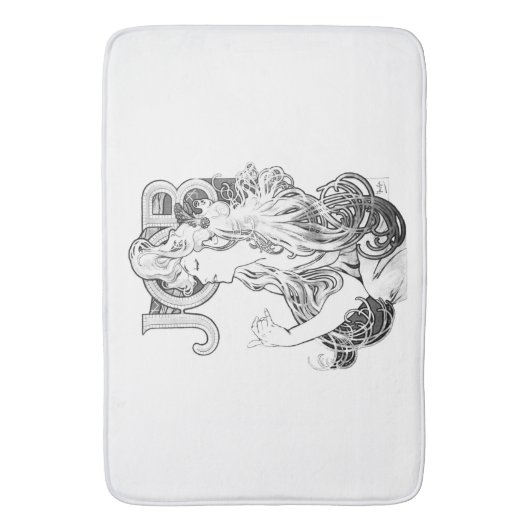 Tapis De Bain Alphonse Mucha JOB ISOGS (devant Vertical)