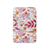 Tapis De Bain Alyssa Mae Foliage rose et orange (Devant (Vertical))