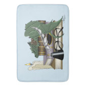 Tapis De Bain Amant de livres dragon endormi fantaisiste vert co (devant Vertical)