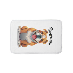 Tapis De Bain Amateur de Bouledogue Art � Parfait pour les Chemi