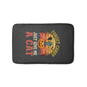 Tapis De Bain Amateur de chat Halloween Oubliez les bonbons Grap