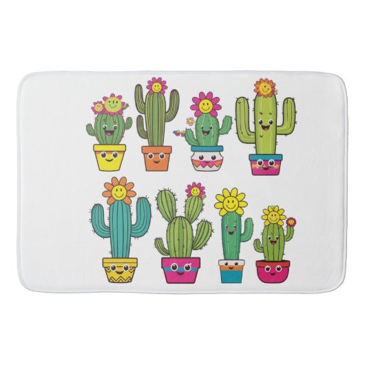Tapis De Bain Amateurs de cactus mignons (Devant)