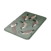 Tapis De Bain Amateurs d'oiseaux Canada Oies Illustration Sage G (Angle)