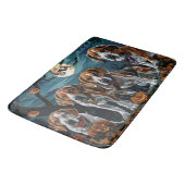 Tapis De Bain Américain Anglais Foxhound Halloween Éffrayant (Angle)