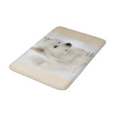 Tapis De Bain American Eskimo Dog Art (Angle)