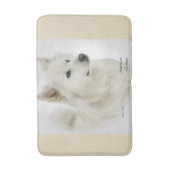 Tapis De Bain American Eskimo Dog Art (Devant (Vertical))
