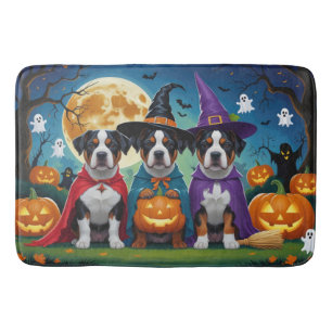 Tapis De Bain American Staffordshire Chien Citrouille Halloween 