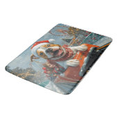 Tapis De Bain American Staffordshire Chien Noël (Angle)