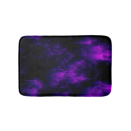 Tapis De Bain Améthyste Abstrait (Devant)
