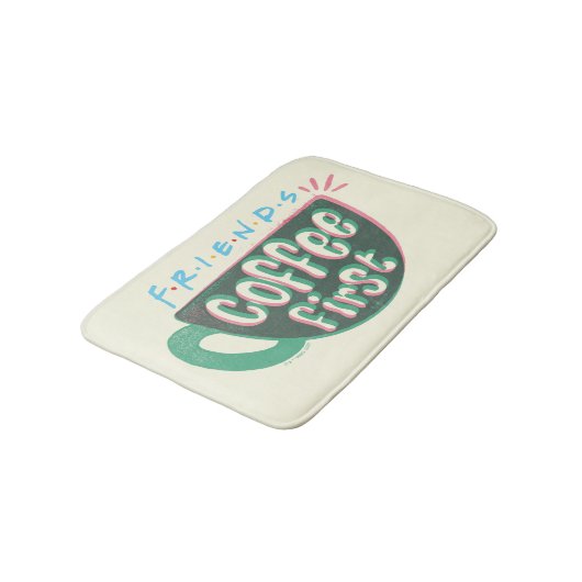 Tapis De Bain AMIS™ | Café d'abord (Angle)