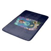 Tapis De Bain Amis de l'Imaginaire bleu Sirène (Angle)