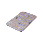 Tapis De Bain AMIS™ | Motif d'icône violet (Angle)