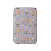 Tapis De Bain AMIS™ | Motif d'icône violet (Devant (Vertical))