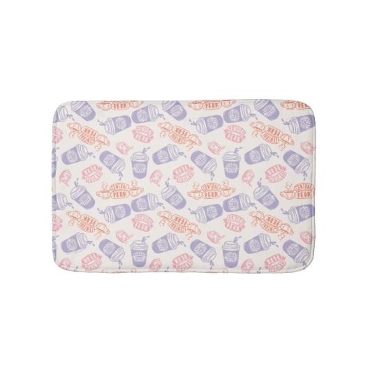 Tapis De Bain AMIS™ | Pastel Central Perk Motif (Devant)