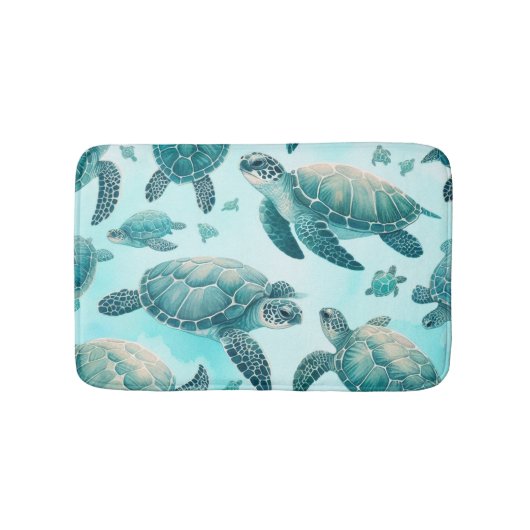Tapis De Bain Amis Tortues Marines (Devant)