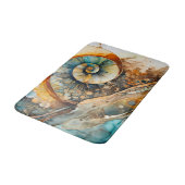 Tapis De Bain Ammonite Gem Fossile Bain Mat (Angle)