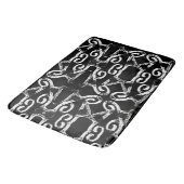Tapis De Bain Amora noir et blanc (Angle)