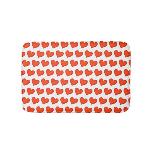 Tapis De Bain Amour Coeurs Bain Mat (Devant)