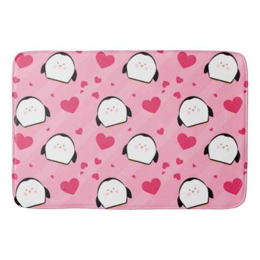 Tapis De Bain Amour des pingouins (Devant)