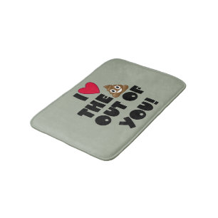 Tapis De Bain Amour drôle d'Emoji