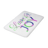 Tapis De Bain Amour Et Joie Colorée (Angle)