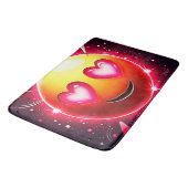 Tapis De Bain Amour Étincelle Coeurs Emoji (Angle)