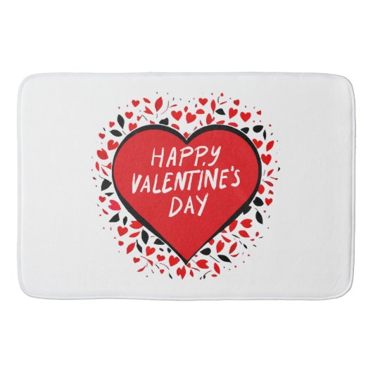 Tapis De Bain Amour infini pour la Saint-Valentin (Devant)