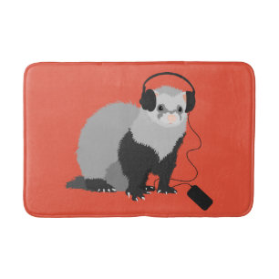 Tapis De Bain Amoureux de la musique furet