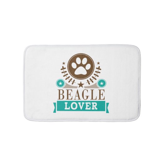 Tapis De Bain Amoureux des chiens beagle (Devant)