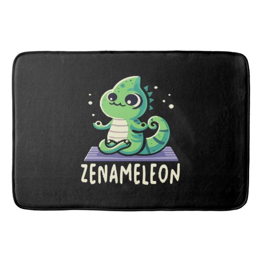Tapis De Bain Amoureux du caméléon (Devant)