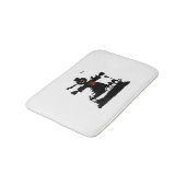 Tapis De Bain Amusant design d'halloween avec épouvantail (Angle)