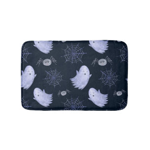 Tapis De Bain Amusant Motif d'Halloween Spider Fantôme.