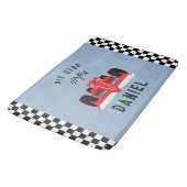 Tapis De Bain Amusants Blue Kids Red Racing Car (Angle)