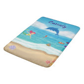 Tapis De Bain Amusement dans le soleil Mermaid Dolphin Beach Per (Angle)
