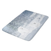 Tapis De Bain Amusement de neige - ours blanc CUB, (Angle)